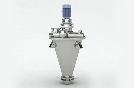 錐形混合機(jī)的工作原理